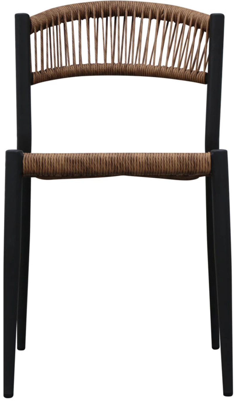 Carla black Καρέκλα αλουμινίου 46x61x78cm 22-0240-1
