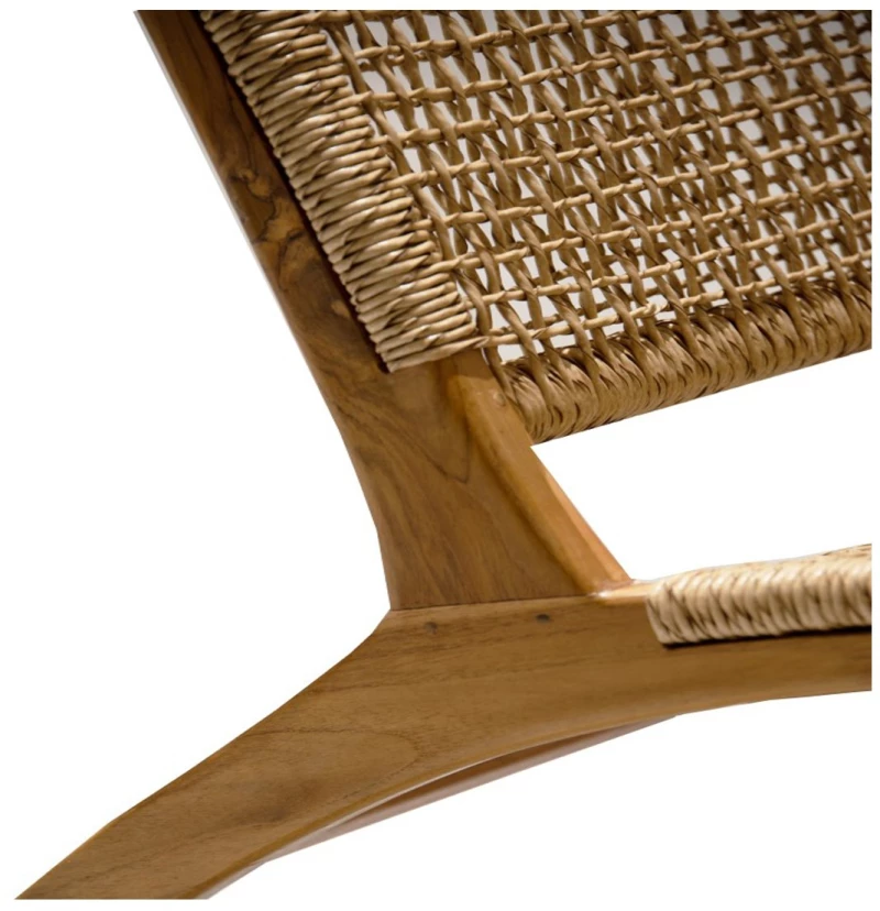 Lombok Πολυθρόνα ξύλινη teak wood  60x80x73cm  14344-1