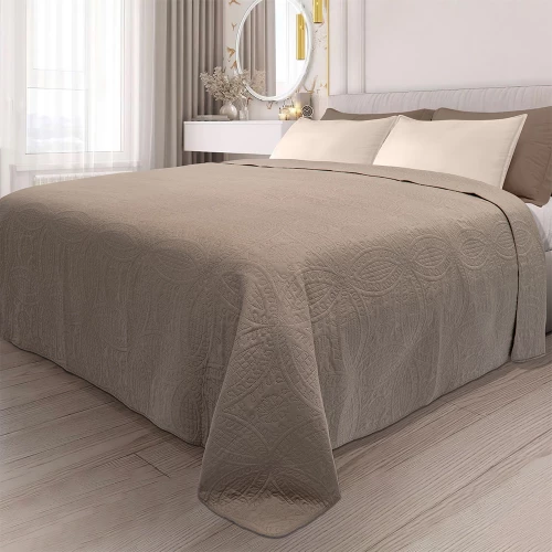 LINO ΚΟΥΒΕΡΛΙ LIGERO MOCCA 220X240