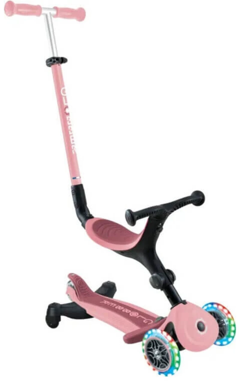 Πατίνι - Περπατούρα 3σε1 Globber Scooter Go-Up Active Lights Pastel Pink (749-310)