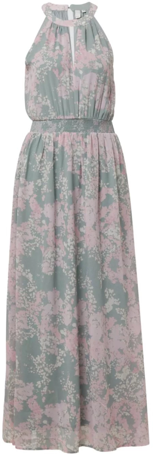 S.OLIVER Εμπριμέ maxi φόρεμα 2165227-72A1 Sage Green