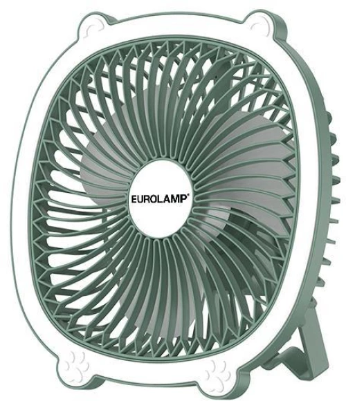 ΑΝΕΜΙΣΤΗΡΑΣ ΕΠΙΤΡΑΠΕΖΙΟΣ ΕΠΑΝΑΦΟΡΤΙΖΟΜΕΝΟΣ Φ17 ΜΕ LED ΦΩΣ ΠΡΑΣΙΝΟ ΜΕΝΤΑΣ  300-20510