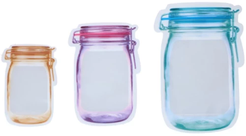 Σακούλες αποθήκευσης τροφίμων 6τμχ 150ml/400ml/750ml