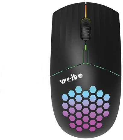 Ασύρματο Επαναφορτιζόμενο Ποντίκι Bluetooth RGB LED W06