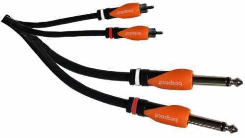 Καλώδιο Bespeco SLY2JR300 με 2 RCA σε 2 jack mono, 3m