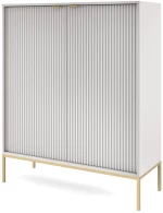 Μπουφές Nova Γκρι + Χρυσό 104x125x39cm