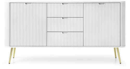 Μπουφές Zova Λευκό + Χρυσό 168x87x39cm