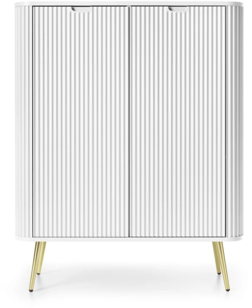 Μπουφές Zova Λευκό + Χρυσό 103x129x39cm