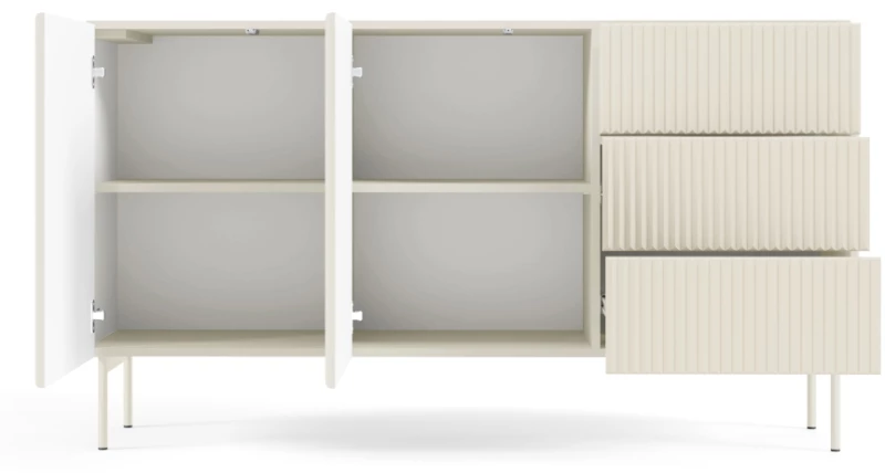 Μπουφές Muti με συρτάρια Λευκό Kazmir 147x81x40cm