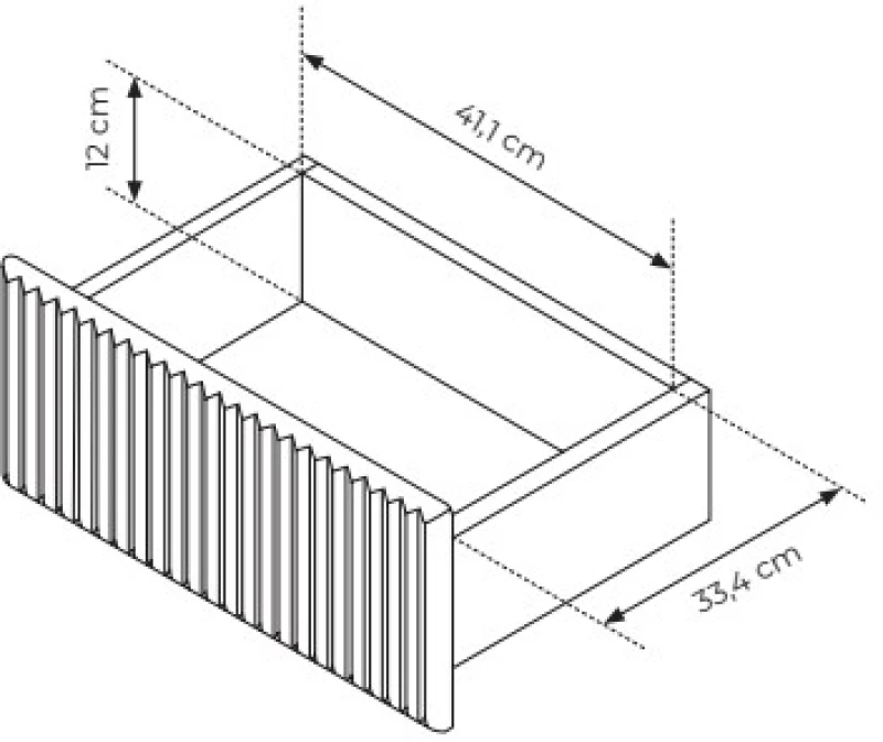 Μπουφές Muti με συρτάρια Λευκό Kazmir 147x81x40cm
