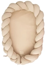 Bimbidreams Βρεφική Φωλιά Ύπνου Πλεξούδα Με Memory Foam "Sand" 85x62 εκ. 733TEX00