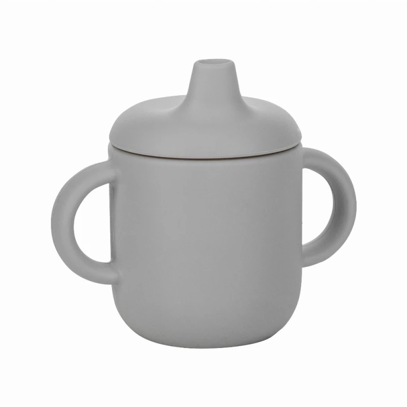 FreeON Ποτηράκι Σιλικόνης με Λαβές Grey 82900