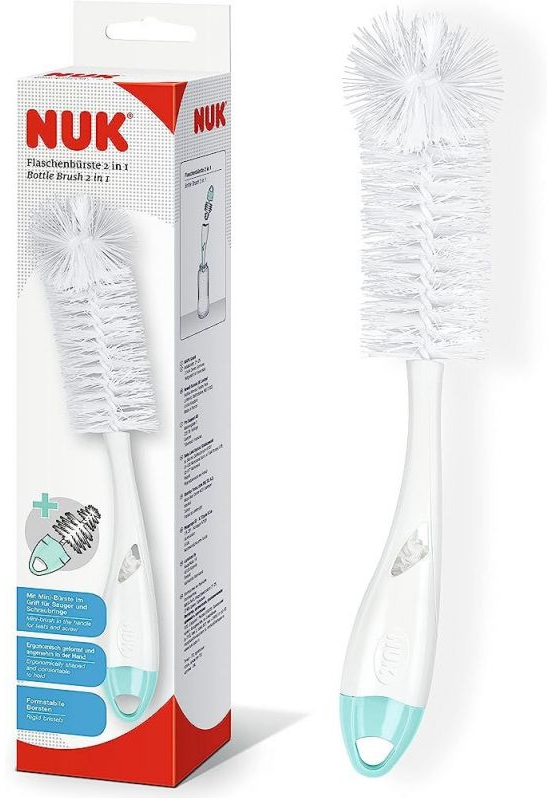 Nuk Βούρτσα Μπιμπερό & Θηλών 2 σε 1  Mint 256.505