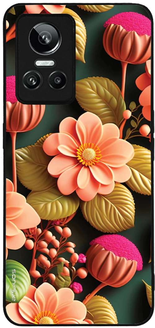 Θήκη Sonique 3D Flower Series για Realme GT Neo 3 5G Σομόν