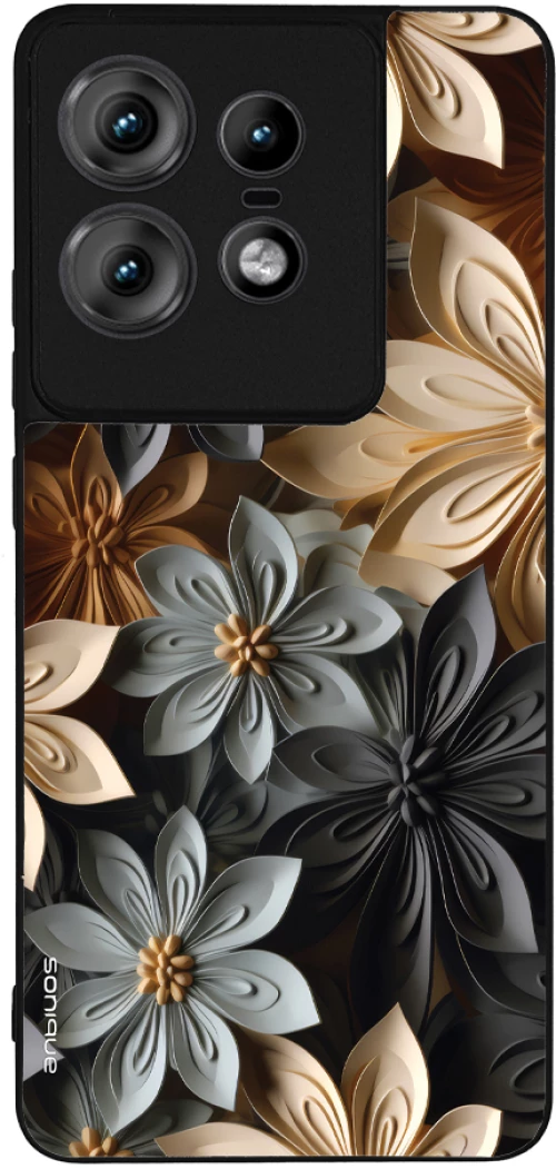 Θήκη Sonique 3D Flower Series για Motorola Edge 50 Pro 5G Γκρι