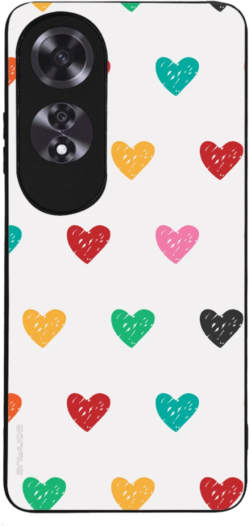 Θήκη Sonique Heart Series για Oppo A60 Λευκό 02
