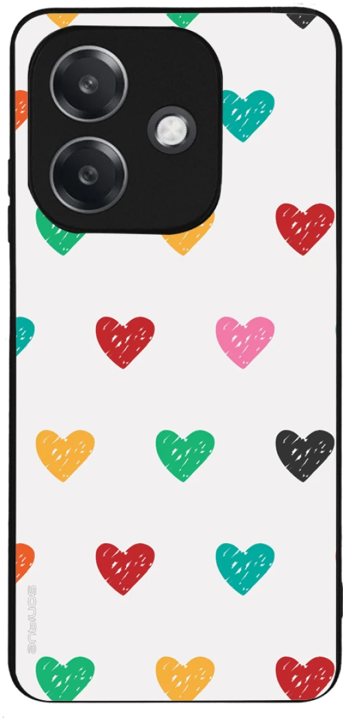 Θήκη Sonique Heart Series για Oppo A40 Λευκό 02
