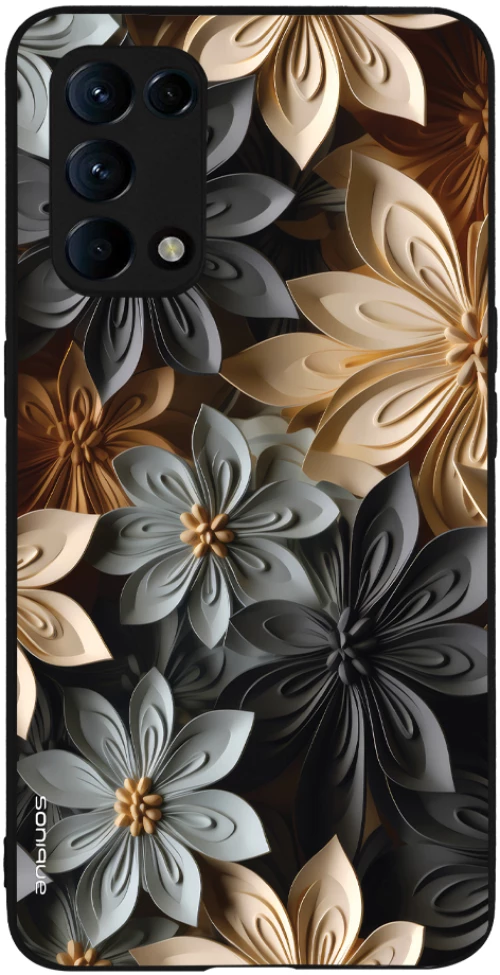 Θήκη Sonique 3D Flower Series για Oppo Find X3 Lite 5G Γκρι