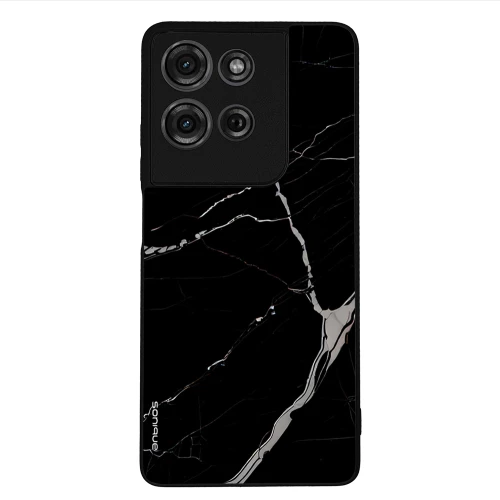 Θήκη Sonique Marble Series για Motorola Moto G75 5G Μαύρο