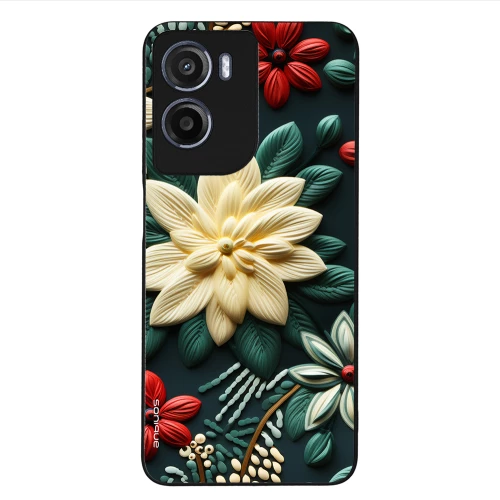 Θήκη Sonique 3D Flower Series για Motorola Moto G05 4G / Moto E15 4G Πράσινο