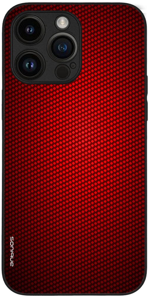 Θήκη Sonique Carbon Series για Apple iPhone 14 Pro Max Κόκκινο
