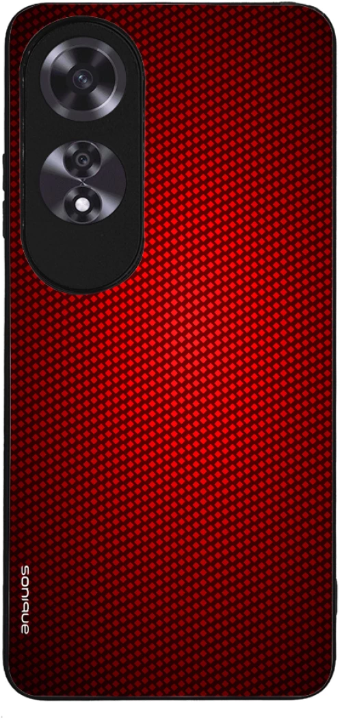 Θήκη Sonique Carbon Series για Oppo A60 Κόκκινο