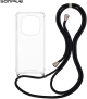 Θήκη Σιλικόνης με Κορδόνι Sonique Armor Clear Xiaomi Redmi Note 14 Pro 4G Μαύρο