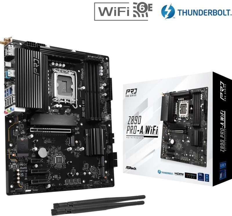 ASRock Z890 Pro-A WIFI Motherboard ATX με Intel 1851 Socket (90-MXBP60-A0UAYZ)