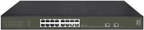 Level One GES-2118P L2 PoE+ Switch με 16 Θύρες Gigabit (1Gbps) Ethernet και 2 SFP Θύρες