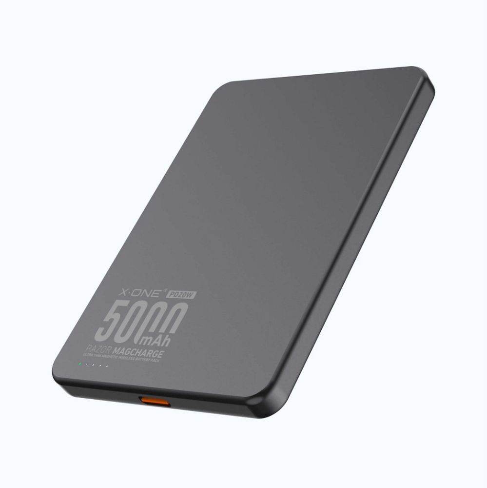 X-ONE Razor Magcharge Ultraslim (7,6mm) power bank compatible with MagSafe 5000mAh