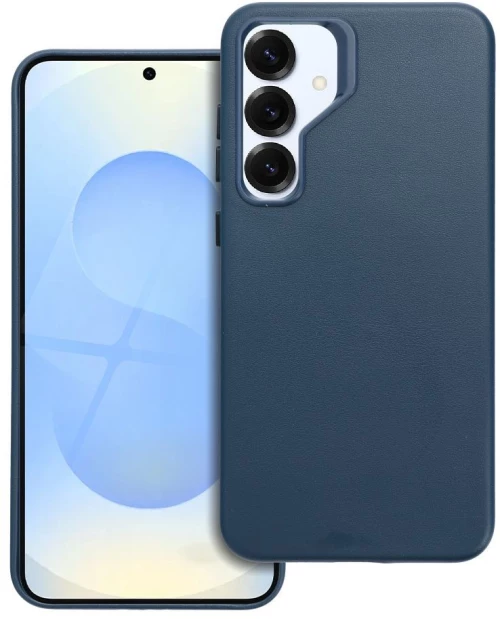 LEATHER MAG COVER case for SAMSUNG S25 PLUS indigo blue