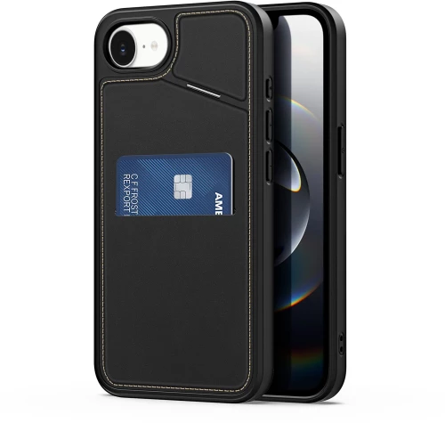 DUX DUCIS case RAFI II MAG with stand compatible with MagSafe for IPHONE 16e black