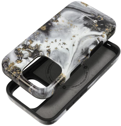 FORCELL F-PROTECT Mirage, Military Drop-Tested case compatible with MagSafe for IPHONE 15 silver fog