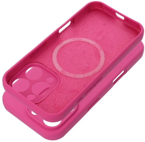 Case SILICONE 2mm for IPHONE 15 Pro compatible with MagSafe pink