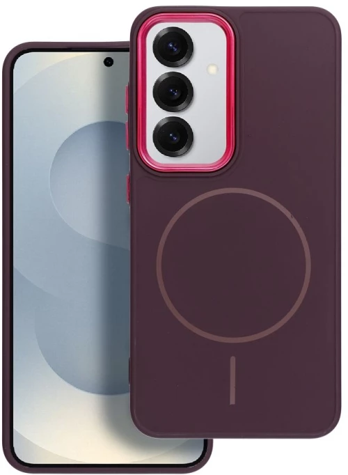 FRAME MAG COVER Case compatible with MagSafe for SAMSUNG A26 purple