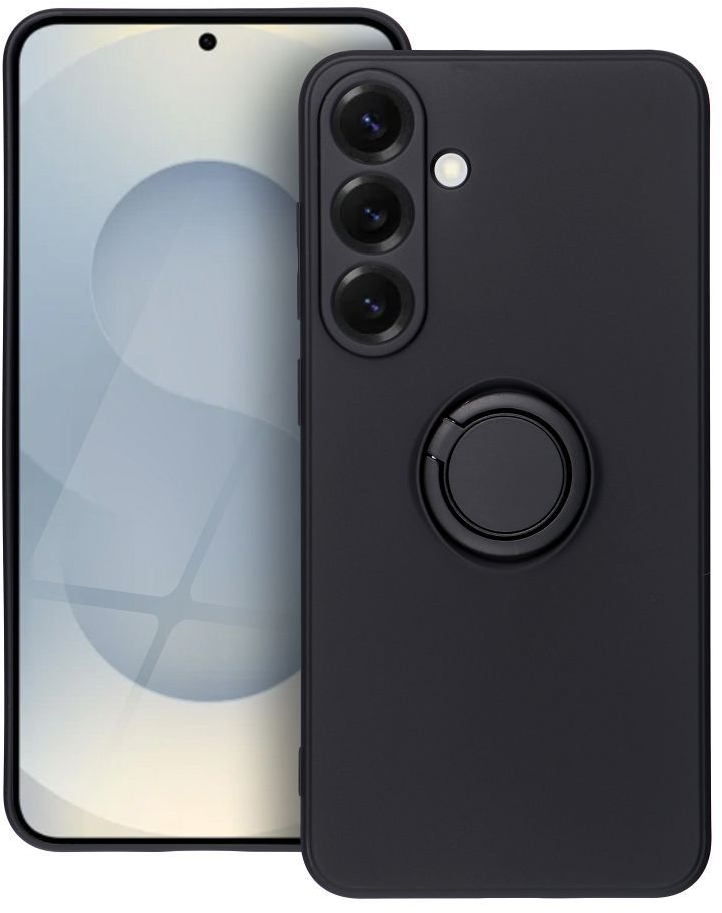 SILICONE RING case for SAMSUNG S25 Plus black