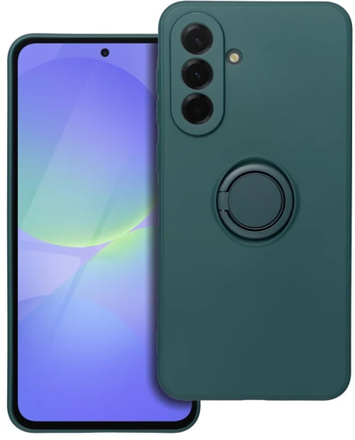 SILICONE RING case for SAMSUNG A36 5G green
