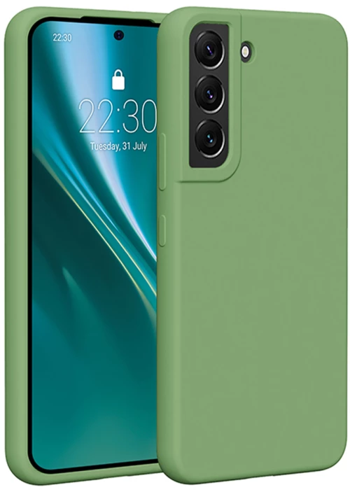 Etteri Silicone case for Samsung Galaxy S22 light green