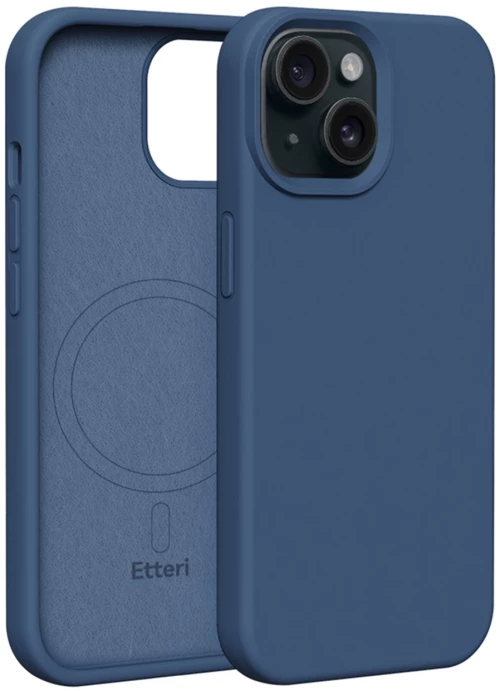 Etteri Silicone Mag case for iPhone 13 6,1" dark blue