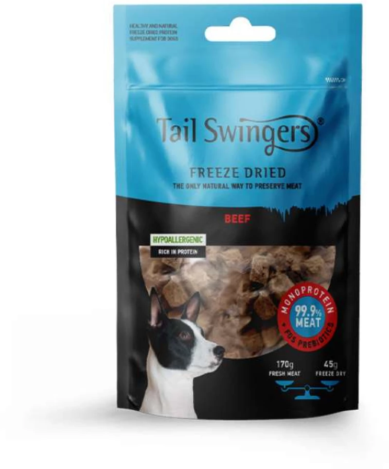 Tail Swingers Λιχουδιά Σκύλου Freeze Dried Beef 45gr