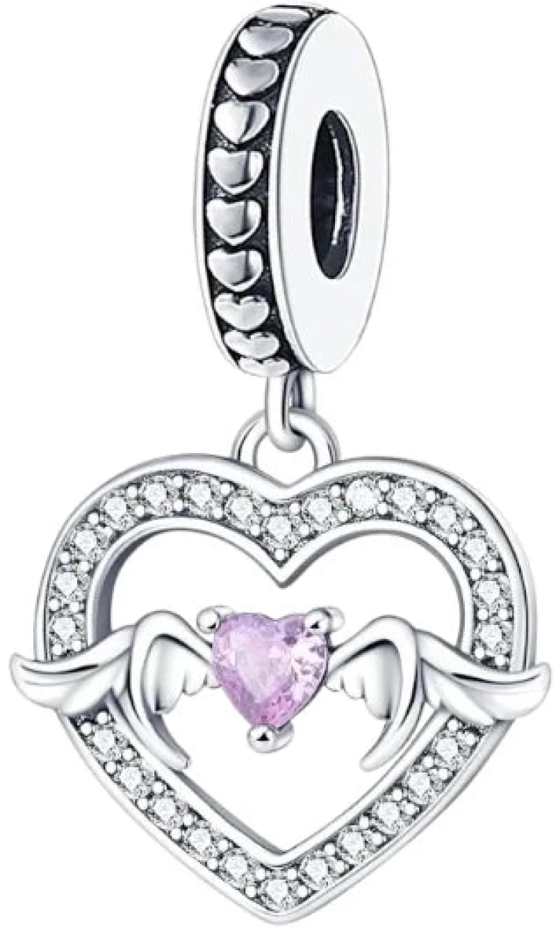 Charm από ασήμι 925 καρδιά (C1243)