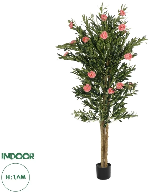 GloboStar® Artificial Garden PINK PEONY 21097 Τεχνητό Διακοσμητικό Δέντρο Παιώνια Μ80 x Π70 x Υ160cm