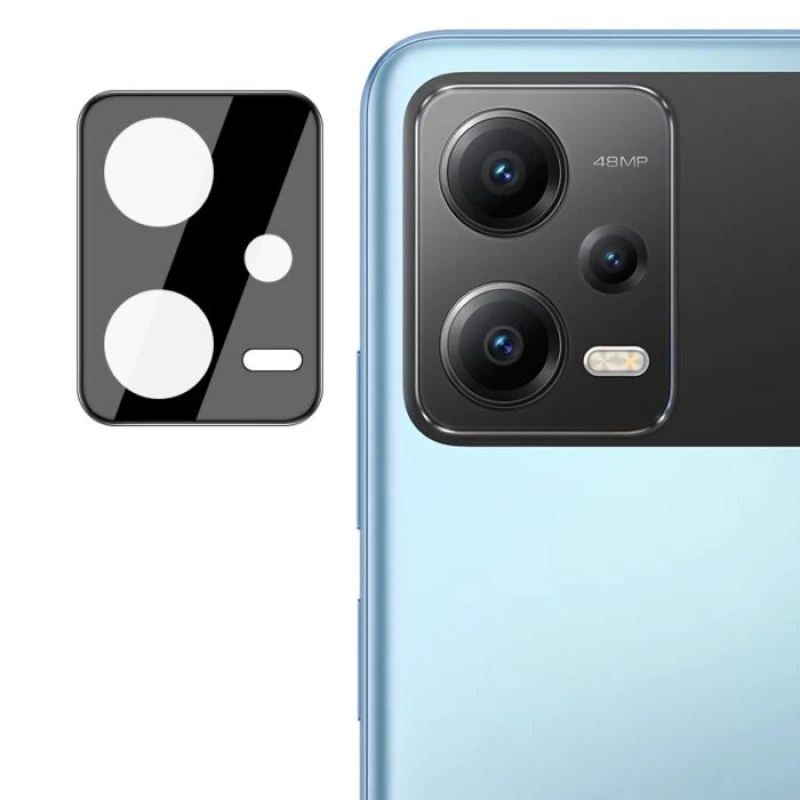 Tempered Glass / Προστατευτικό Τζαμάκι Κάμερας για Xiaomi Redmi Note 12 Pro / Note 12 Pro 5G - Μαύρο
