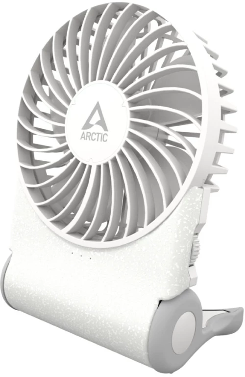 ARCTIC Summair2Go - White Portable Battery-Powered Handheld Fan w. Battery