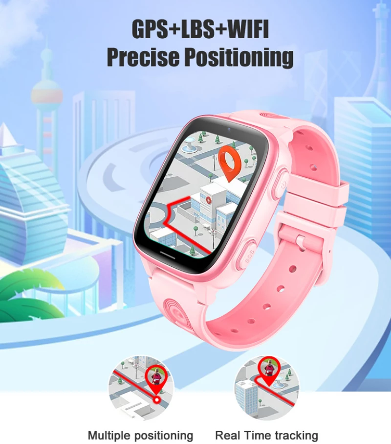 INTIME GPS smartwatch για παιδιά IT-072, 1.83", κάμερα, 4G, IPX5, μπλε