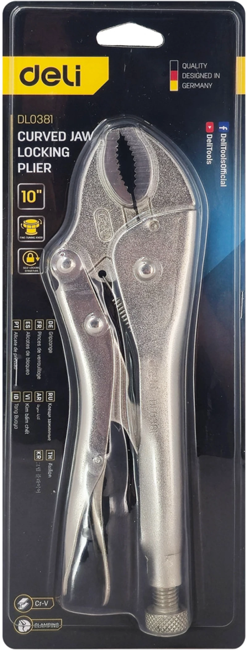 DELI πένσα γκριπ DL0381, 250mm
