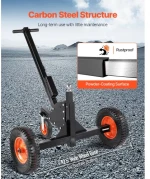 1500lbs 2-in-1 Trailer Dolly 22 and 26 in Adjustable Height 2in Ball with Caster
