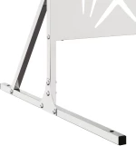 vidaXL Ιδιωτική Οθόνη 100x50x180 εκ από Ανοξείδωτο Ατσάλι