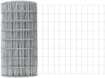vidaXL Ευρωπαϊκός Φράκτης με 5 Στήλες Ασημί 0,8x10 μ Ατσάλι