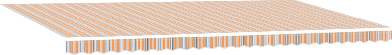 vidaXL Ανασυρόμενη τέντα με LED πολύχρωμες ρίγες 600x300 εκ.